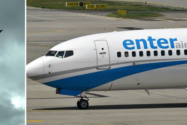 Над Украиной пролетел гражданский самолет