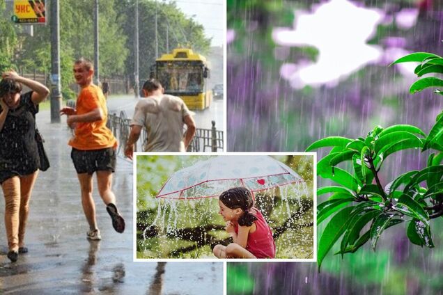 Україну в четвер накриють дощі і грози: синоптики уточнили прогноз. Карта