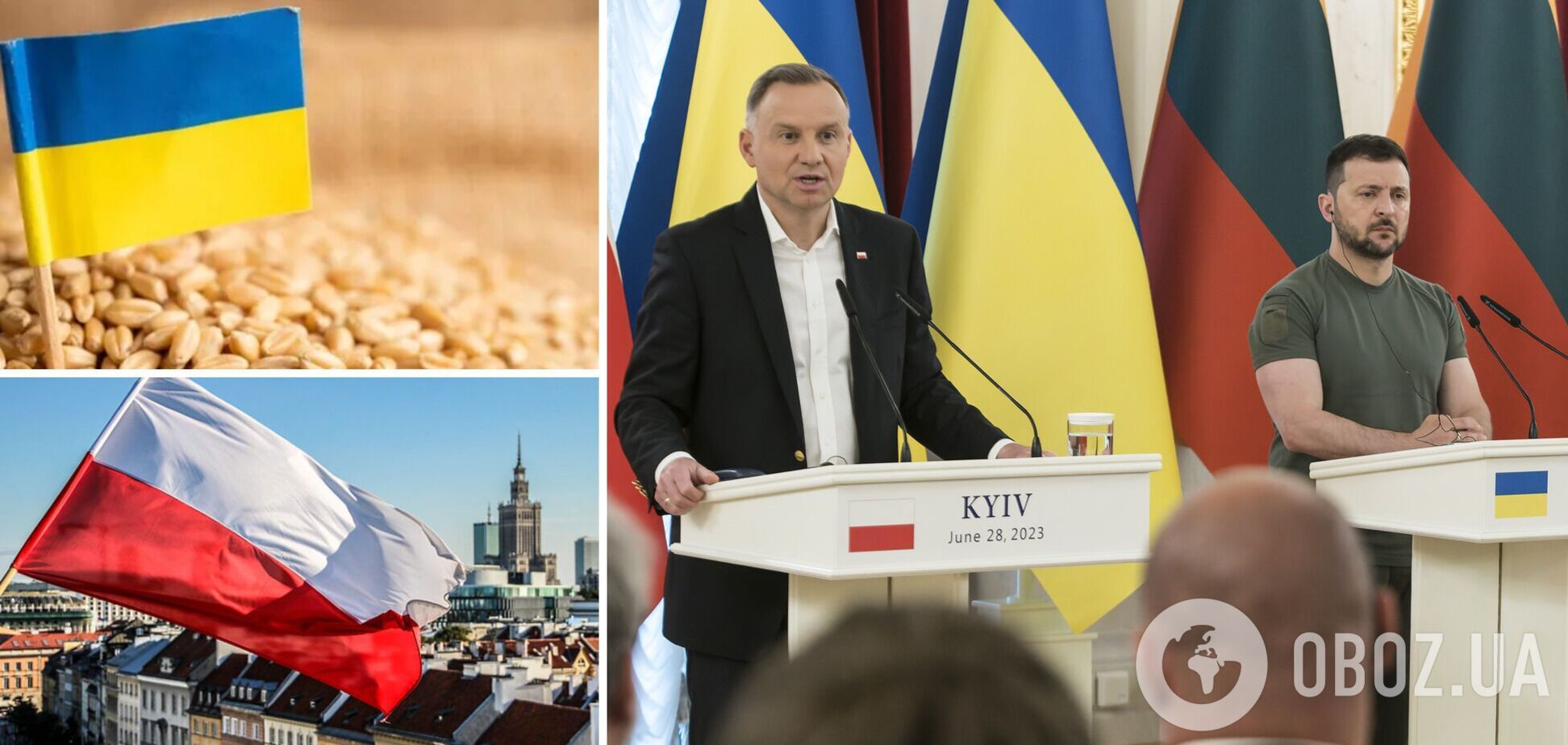 Дуда заявив, що польське ембарго на українське зерно – це правильне рішення
