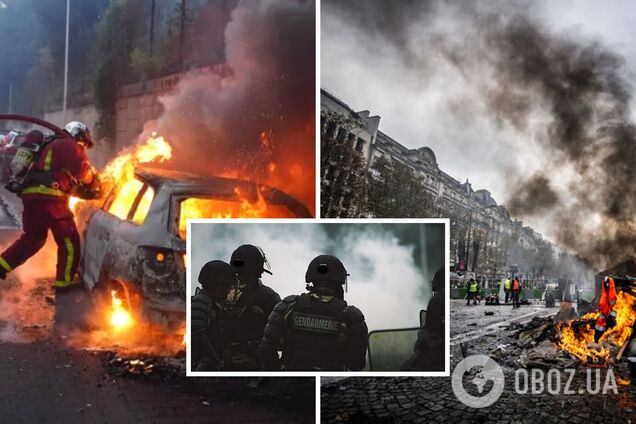 Протестующие начали жечь авто: во Франции не стихают акции после убийства полицией подростка. Фото и видео