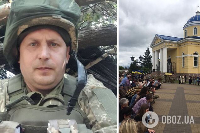 На Черниговщине на коленях простились с воином ВСУ, погибшим в боях за Украину. Фото и видео
