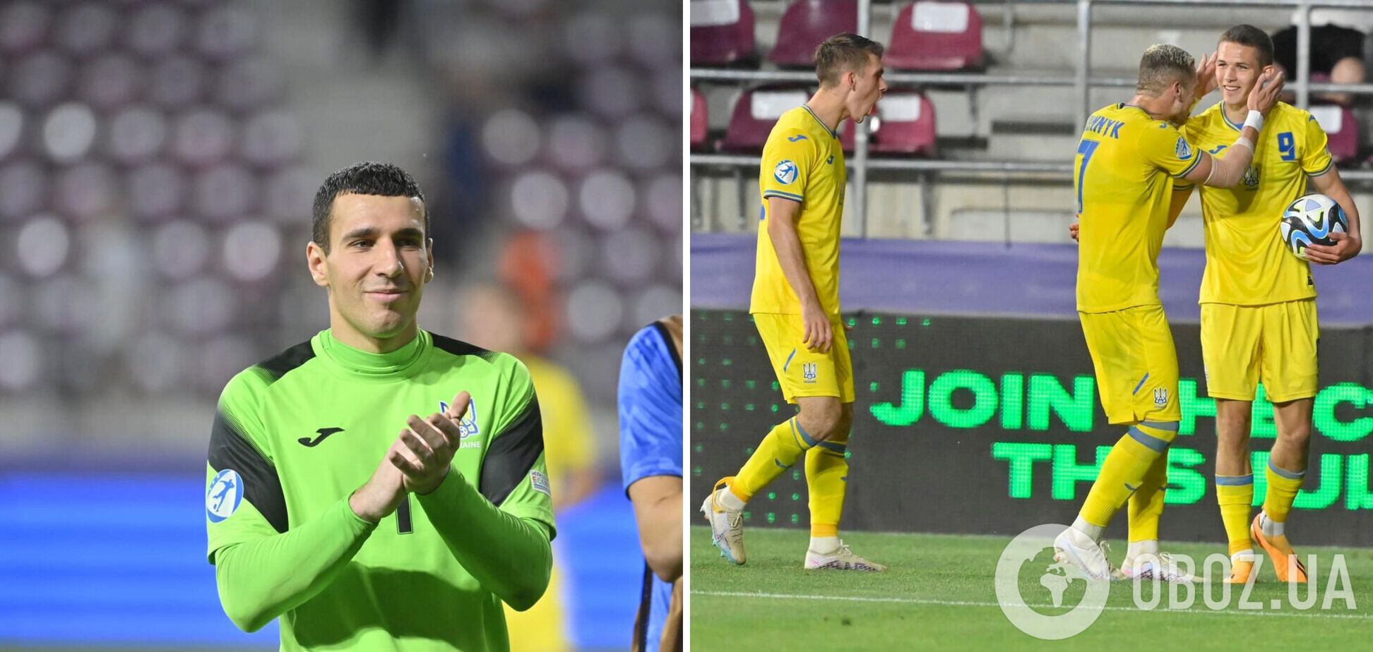 'Ударил меня': вратарь Украины объяснил скандальный момент в матче с Испанией на Евро-2023 U-21