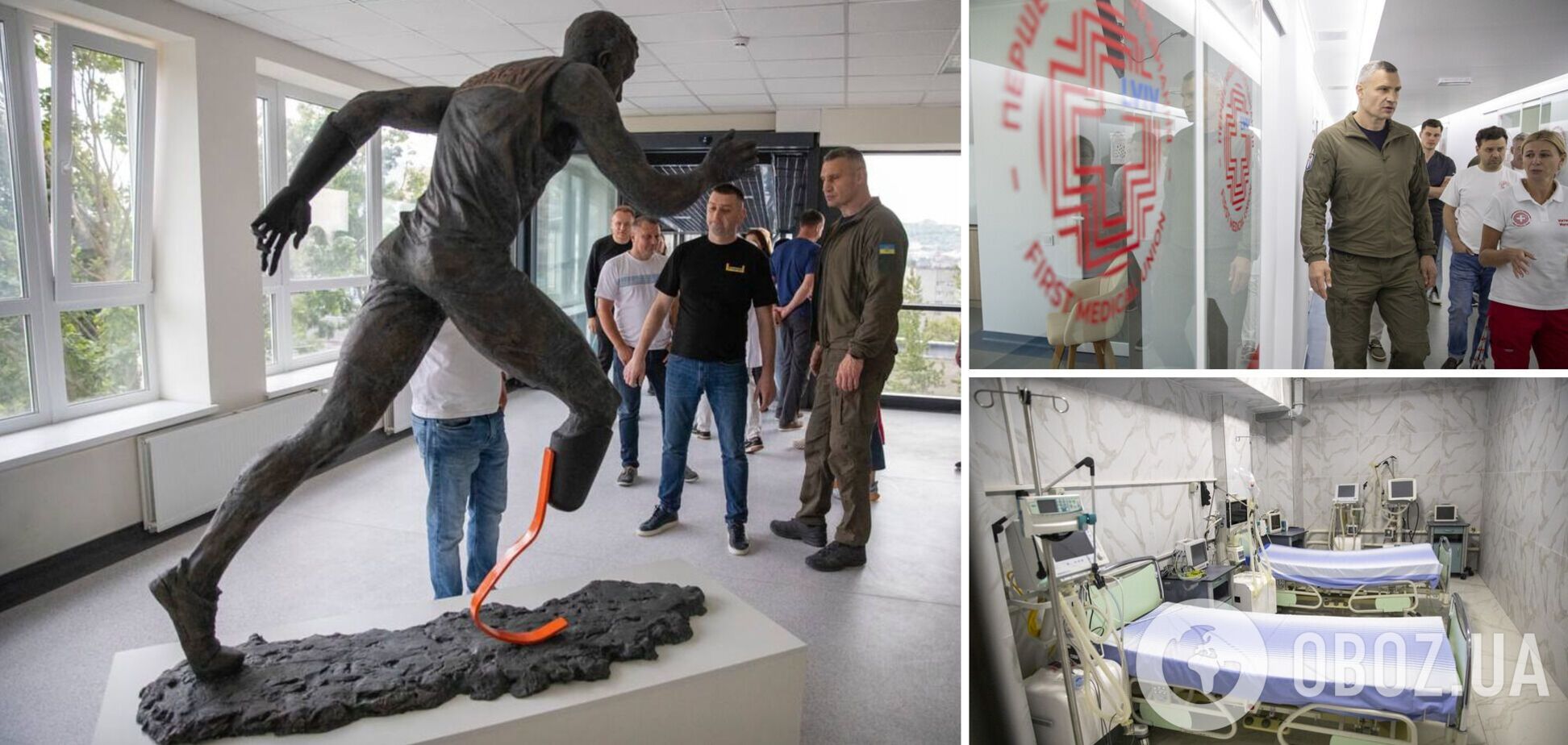 Кличко и Садовый встретились с украинскими защитниками, которые проходят реабилитацию в центре 'Незламні'