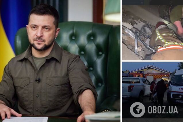 'За все содеянное россияне понесут ответственность': Зеленский отреагировал на удар РФ по дому на Днепропетровщине. Видео