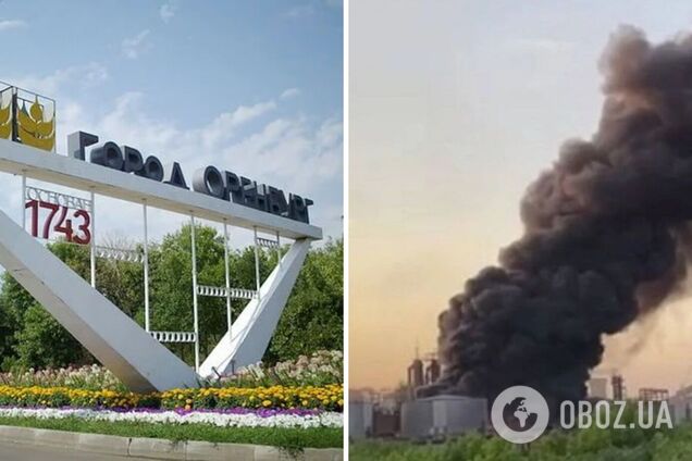 В Оренбурзькій області РФ сталася пожежа на підприємстві 'Уральська сталь', здійнявся чорний дим. Відео