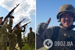 На Київщині навколішки попрощалися з воїном, який загинув у боях на Донеччині: він проходив навчання в Британії. Фото