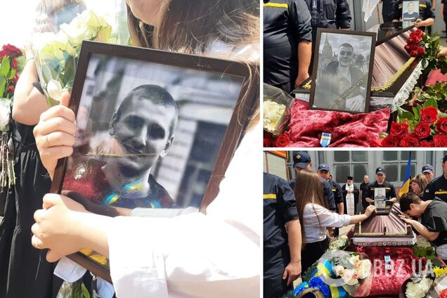 У Харкові попрощались із курсантами, які загинули від вибуху снаряда: сім'ї обох в окупації. Фото