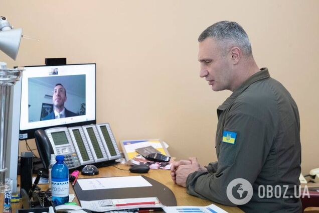 Кличко поговорив з мером Франкфурта про допомогу Україні та підтримку біженців