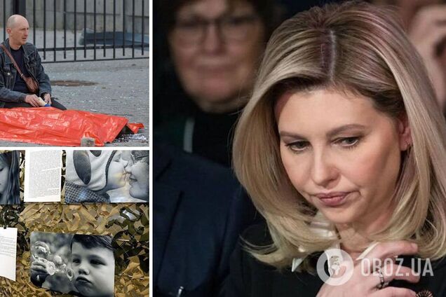 'Боль невозможно постичь': Зеленская расплакалась, открывая мемориал погибшим детям в Харькове. Видео