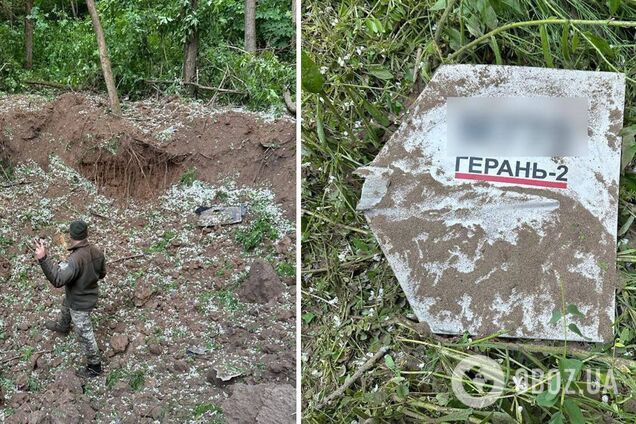 Прикордонники показали дрони окупантів, які збили вночі над Сумщиною та Чернігівщиною. Фото