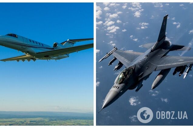 В США разбился самолет, который преследовали два реактивных истребителя F-16: подробности