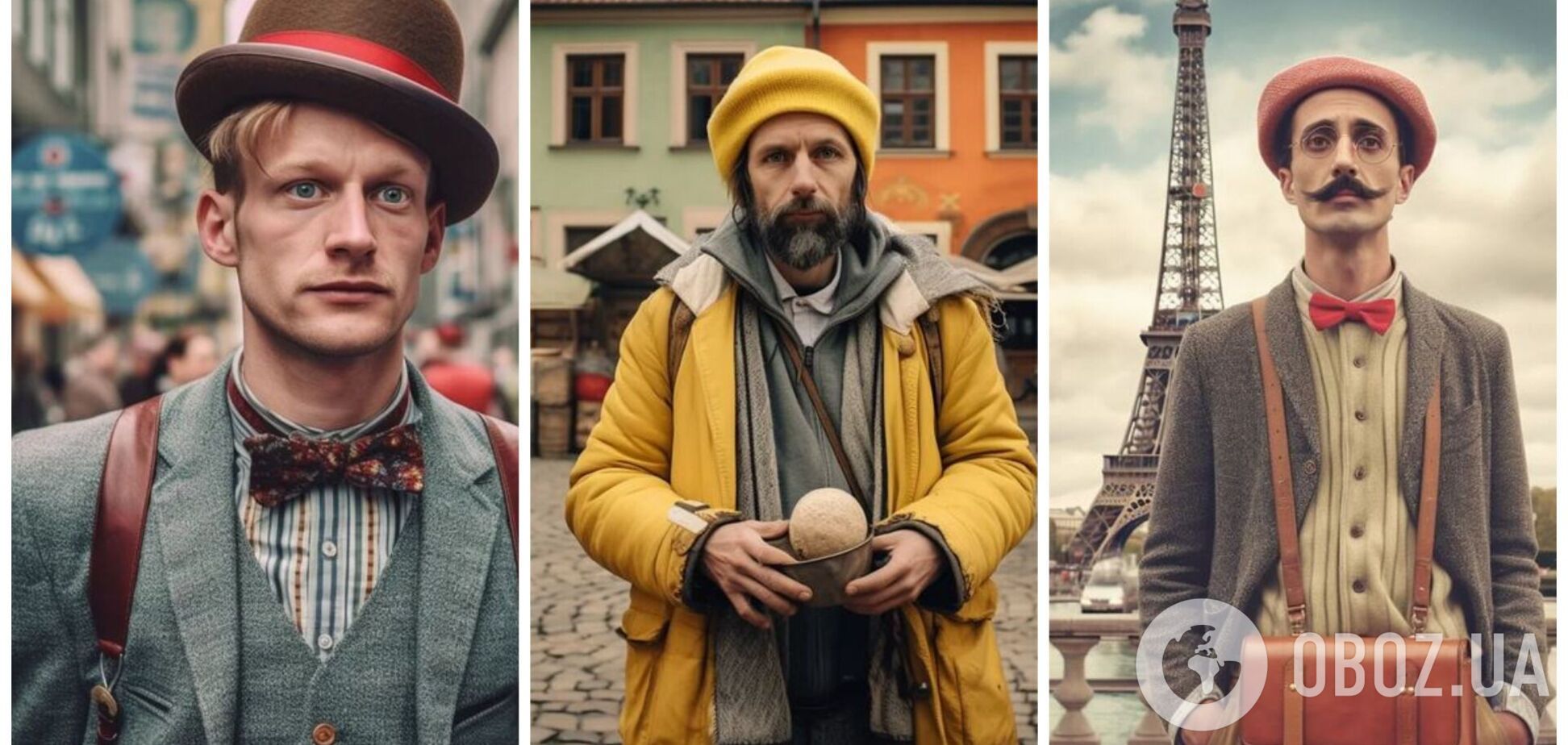 Как выглядят стереотипные украинец, поляк и француз: нейросеть показала фото