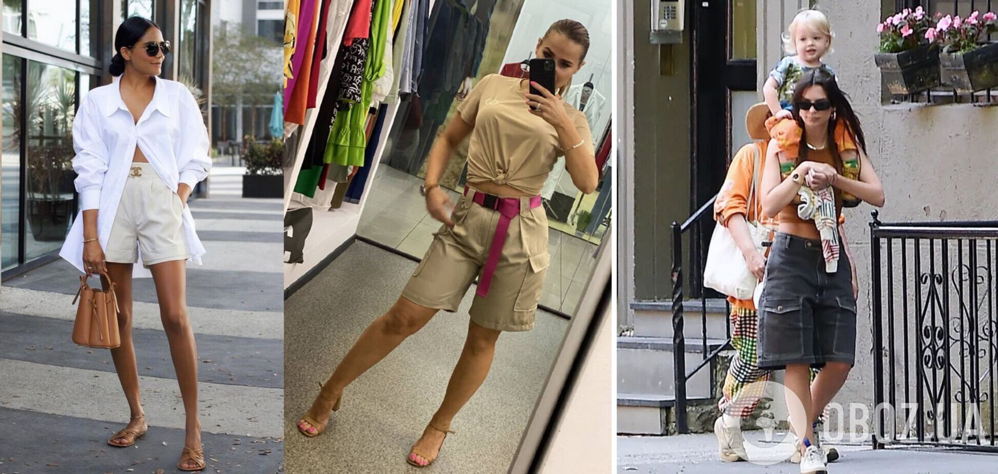 Шорти карго – на пике моды летом 2023: с чем носить, чтобы создать небанальный образ. Фото