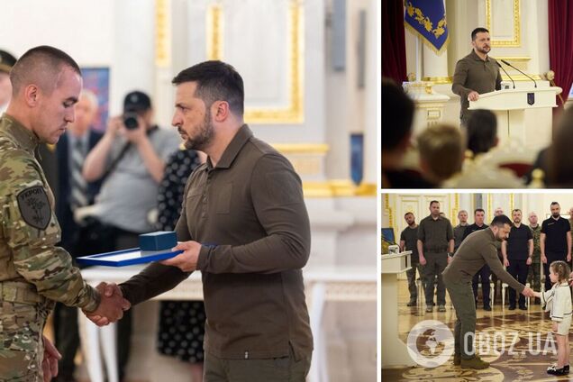 'Работают ради нашего государства': Зеленский отметил государственными наградами военнослужащих и военных корреспондентов. Фото и видео