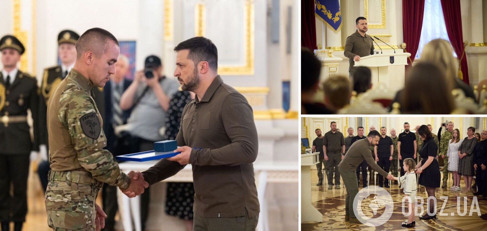 'Працюють заради нашої держави': Зеленський відзначив державними нагородами військовослужбовців і військових кореспондентів. Фото й відео