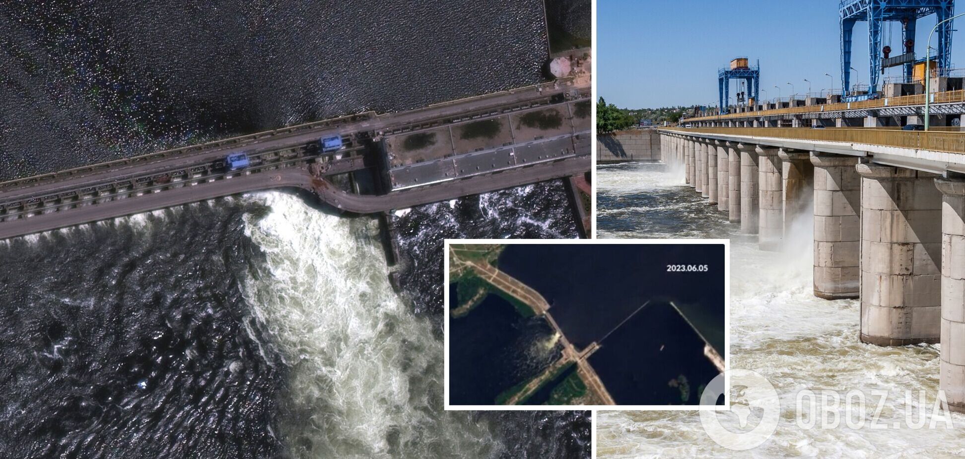 Появились спутниковые фото Каховской ГЭС до подрыва оккупантами: какие населенные пункты теперь может затопить