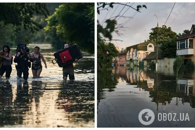 'Район затоплен не водой, а фекалиями': жительница Херсона рассказала о последствиях подрыва оккупантами Каховской ГЭС. Видео