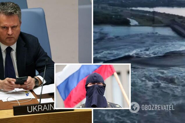 'Россия должна заплатить за все последствия своих преступлений': Кислица в ООН призвал осудить российскую атаку на Каховскую ГЭС
