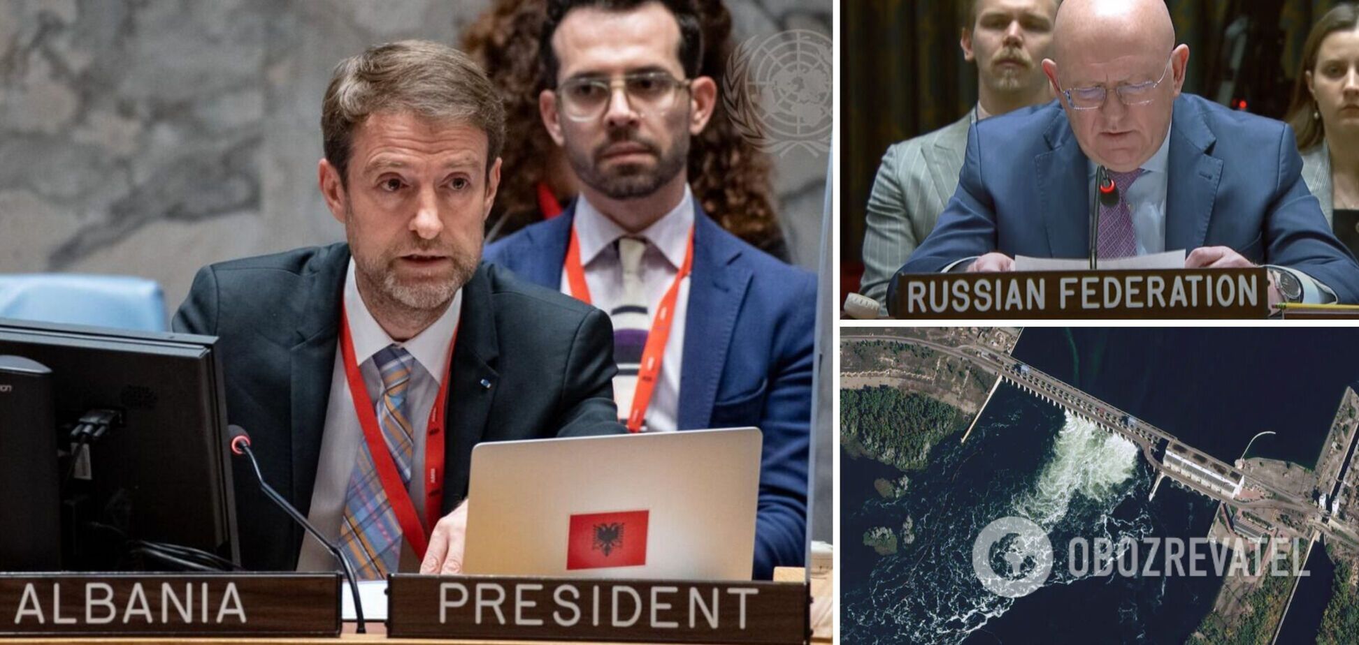 Россию уже неоднократно ловили на лжи: посол Албании в ООН жестко ответил Небензе на бред о подрыве Каховской ГЭС Украиной