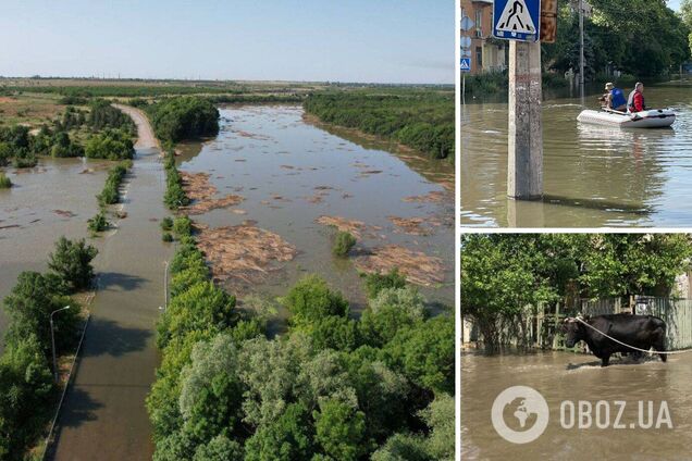 Maxar оприлюднила нові супутникові знімки наслідків підриву окупантами Каховської ГЕС