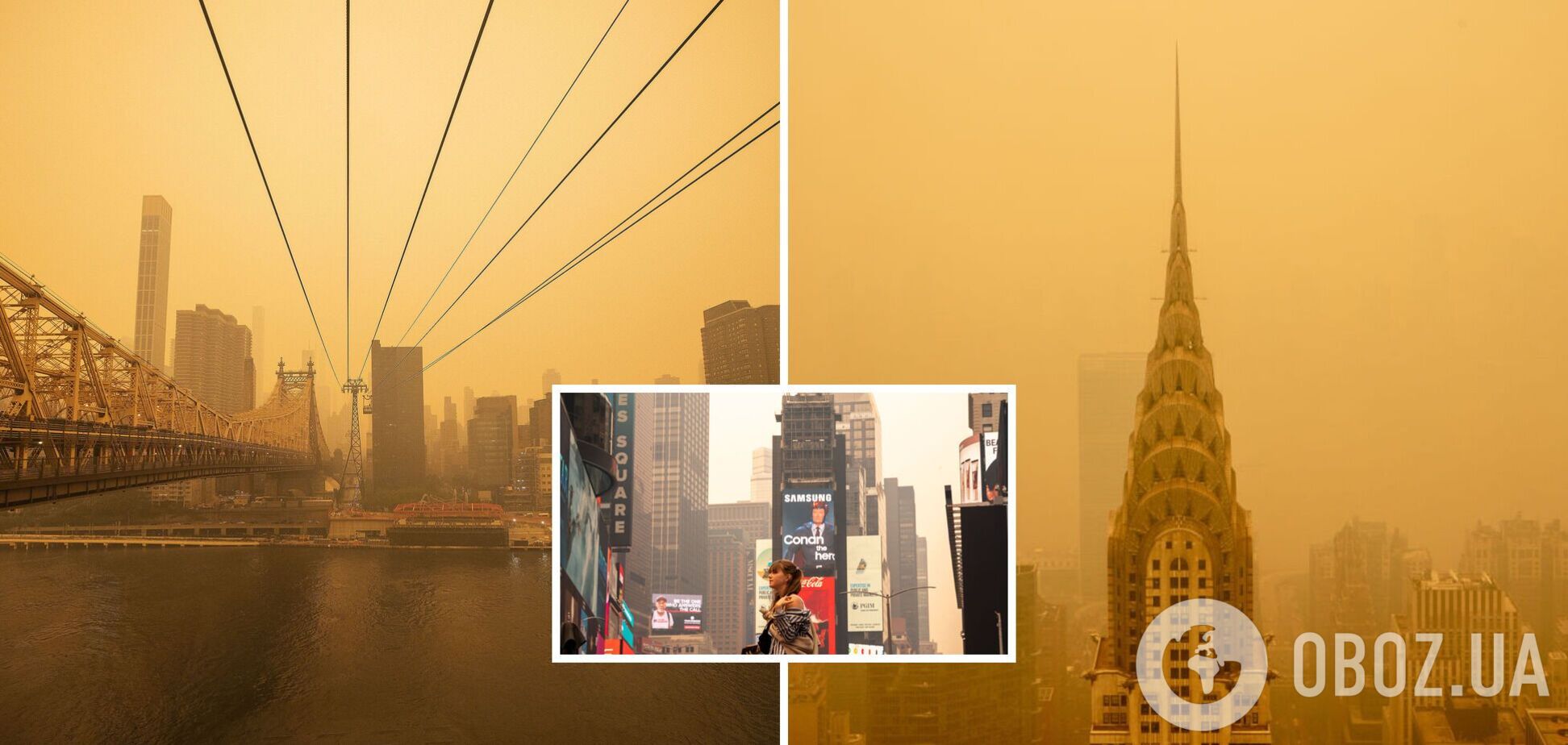 В Канаде бушуют масштабные лесные пожары: опасный дым дошел до США. Фото и видео