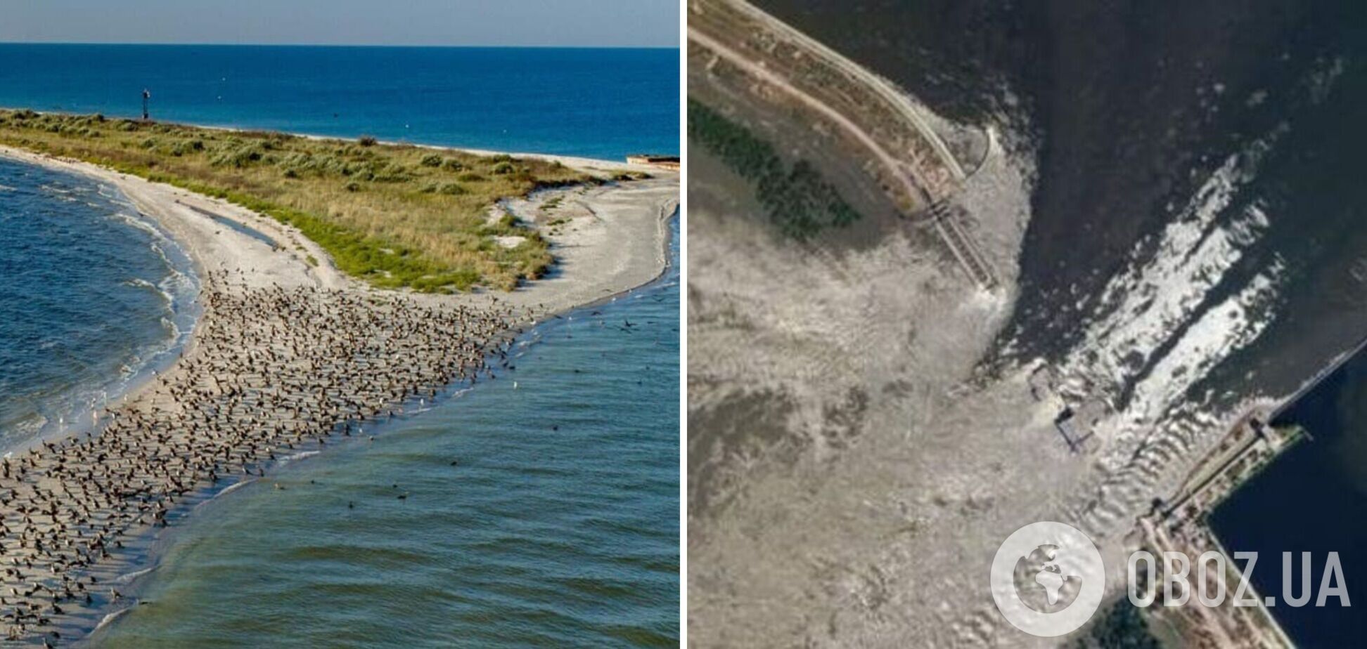 Стала островом: оккупированная Кинбурнская коса из-за взрыва на Каховской ГЭС отрезана от материка