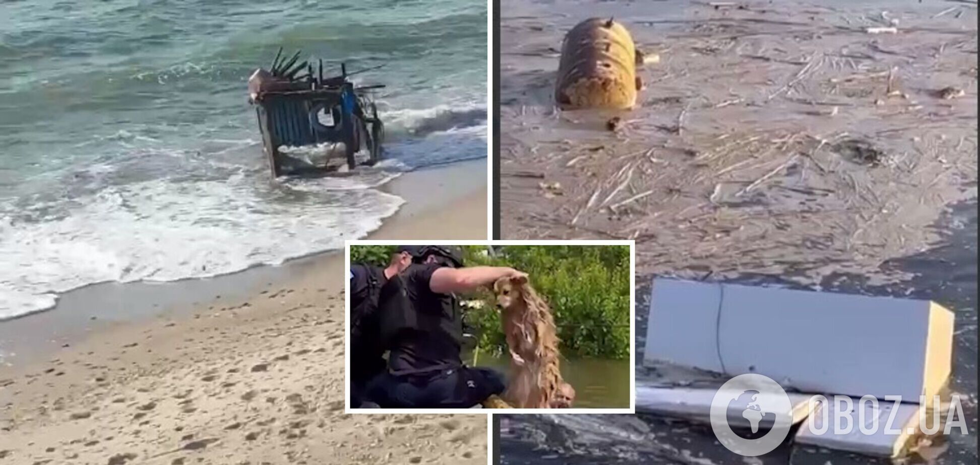 На Херсонщині зросла кількість загиблих унаслідок затоплення: на узбережжя Одещини викидає меблі та побутові прилади. Фото і відео