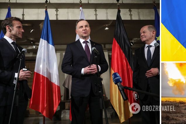 Шольц, Макрон и Дуда в Париже планируют обсудить гарантии безопасности Украины: в Politico раскрыли подробности