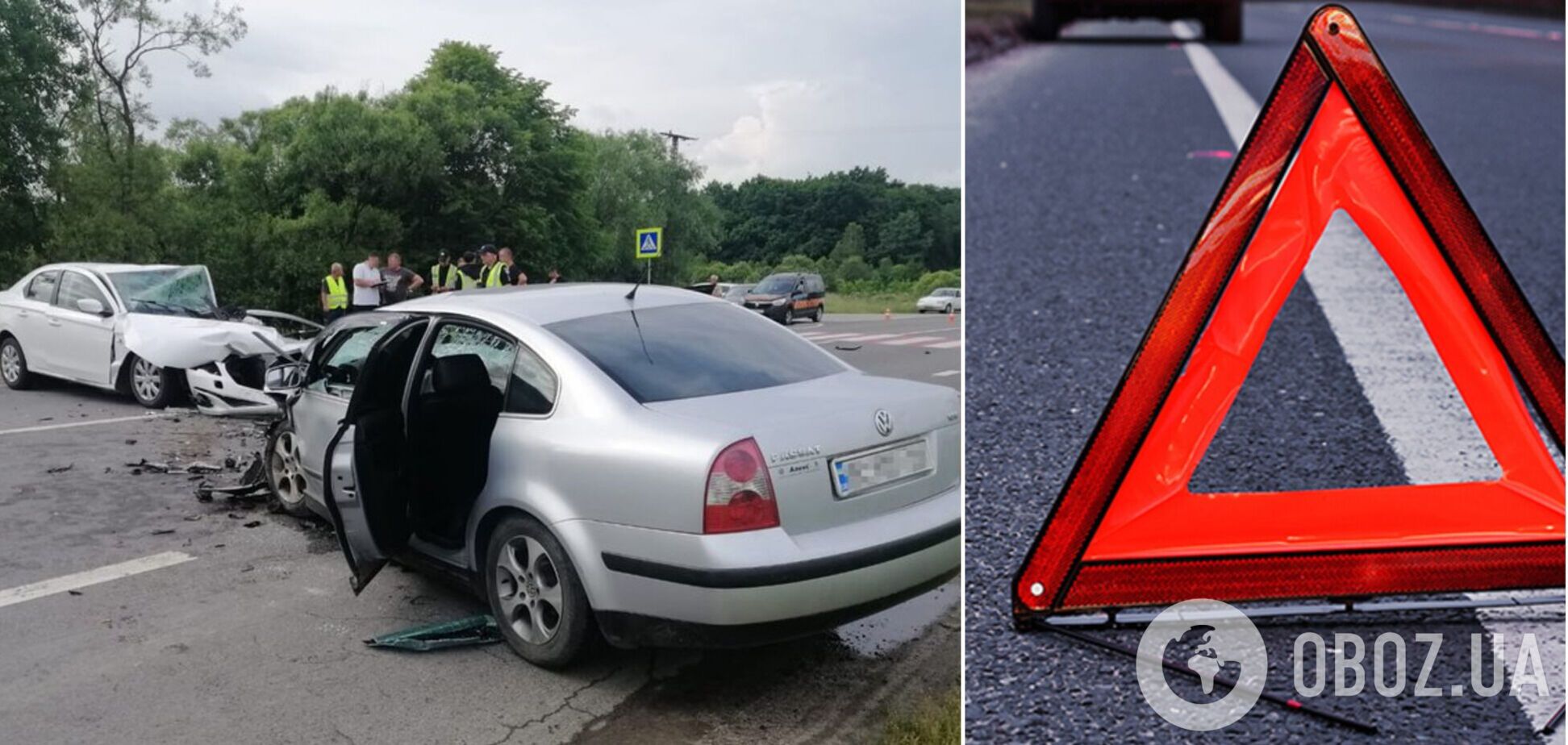 Уламки розлетілись по дорозі: на Львівщині внаслідок ДТП постраждали п'ять осіб. Фото 