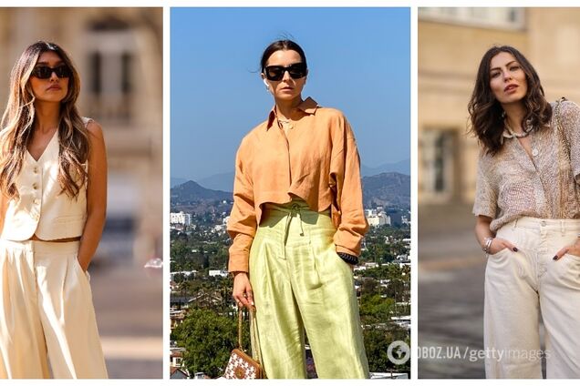 Дайте шкірі дихати – і тіло буде вдячне: 5 ідей для літа 2023, із чим носити лляні штани