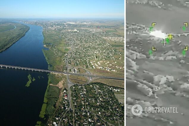 Окупанти вдарили 'Іскандером' по Антонівському мосту на лівому березі Дніпра. Відео