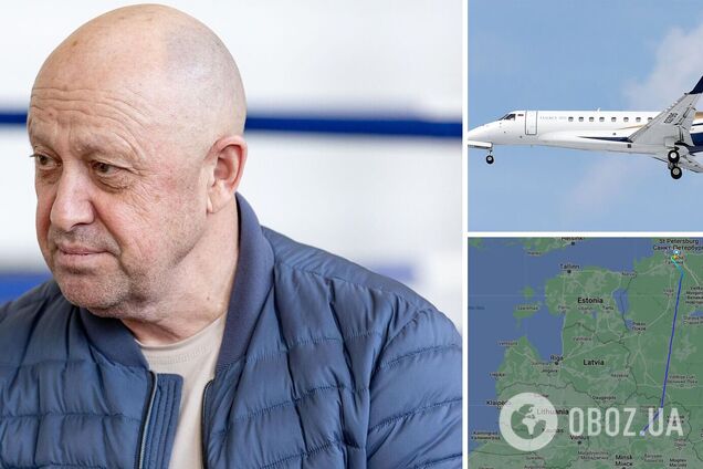 Літак Пригожина прилетів із Санкт-Петербурга до Мінська – ЗМІ