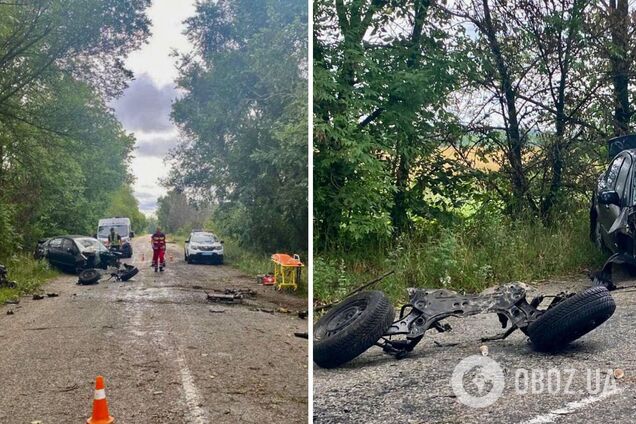 Внаслідок ДТП у легковика відірвало передні колеса