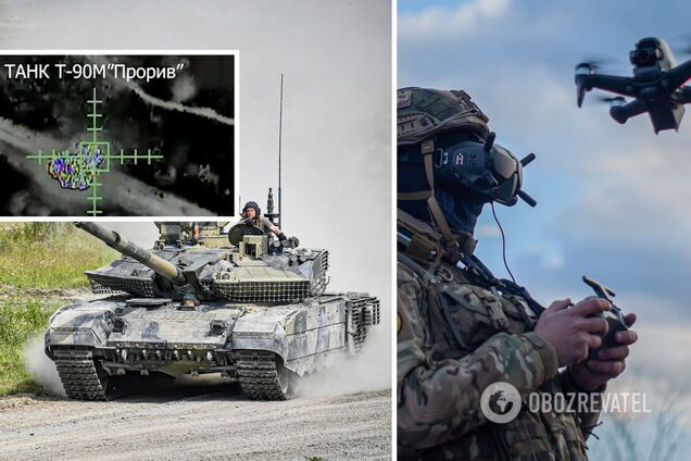 І 'мангал' не врятував: український FPV-дрон 'пірнув' прямо в люк російського танка. Відео