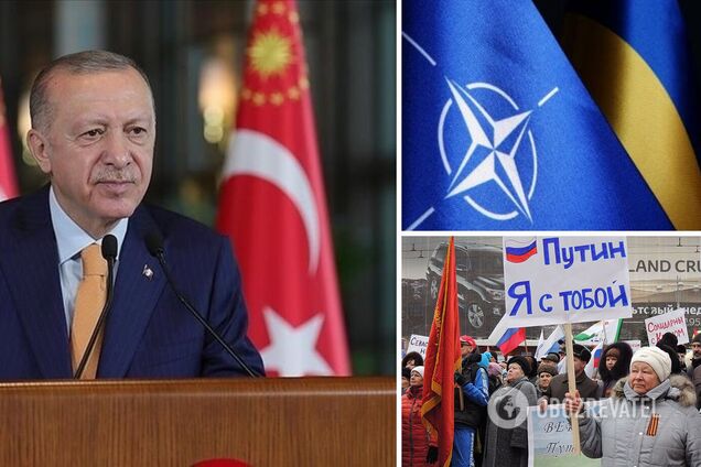 'Це який уже ніж у спину?' Росіяни влаштували істерику після нової заяви Ердогана щодо вступу України в НАТО