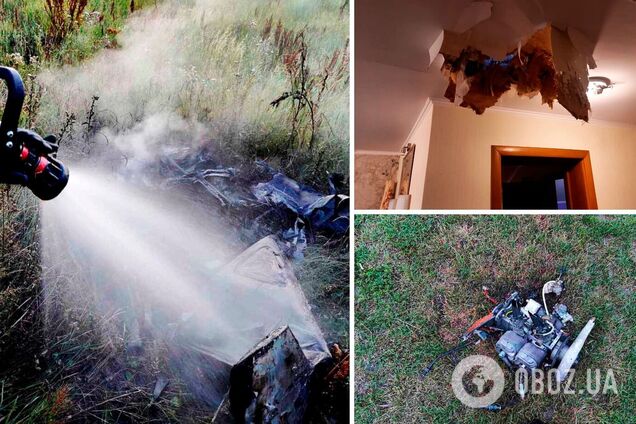 Наслідки падіння уламків збитих дронів