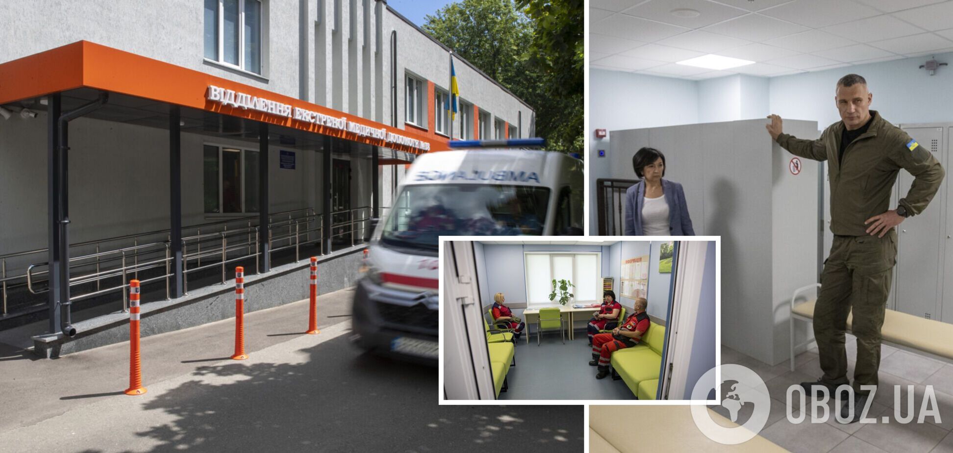 Кличко проінспектував та показав капремонт в медзакладі на Оболоні.