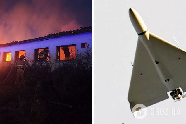 Окупанти завдали удару 'Шахедами' по Черкащині, спалахнула пожежа: є постраждалі