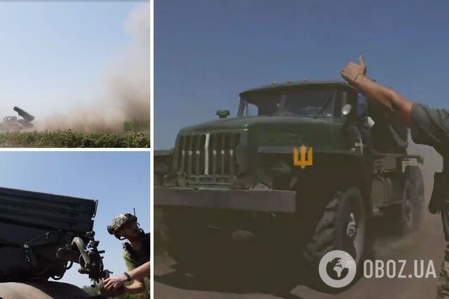 'Работают на победу': Залужный показал, как морпехи бьют врага из 'Градов'. Видео