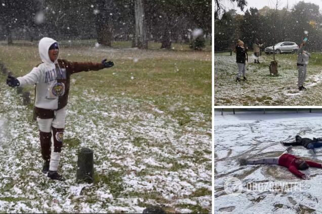 В самом большом городе Южной Африки впервые за 11 лет выпал снег. Фото