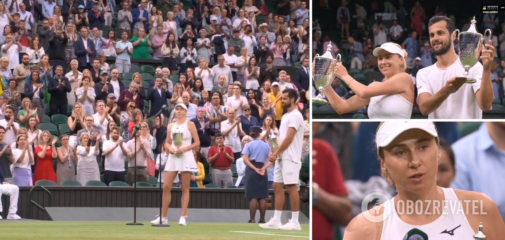 Чемпіонці Wimbledon-2023 стадіон у Лондоні влаштував овації після слів про Україну. Відео