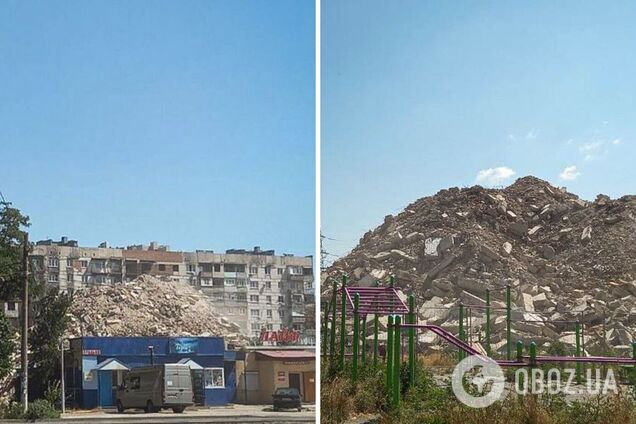 Замість будинків – гори потрощеного залізобетону: в мережі показали, як виглядає окупований Маріуполь. Фото