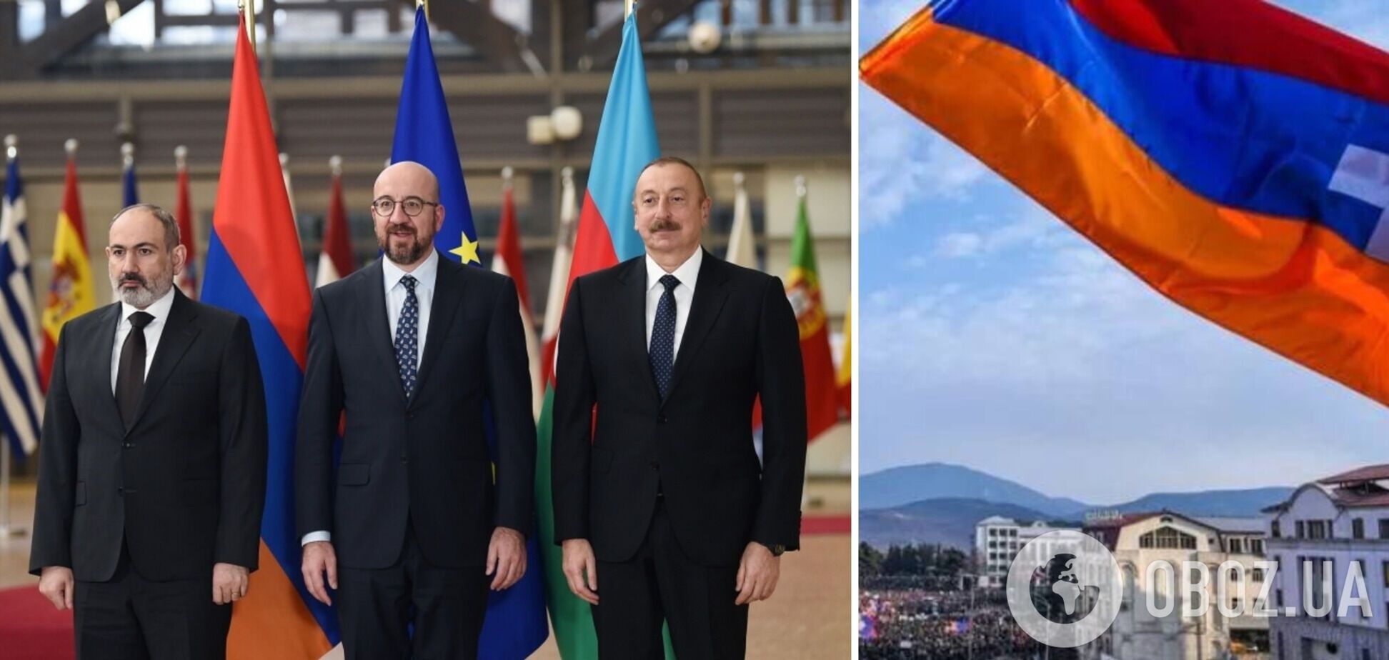 Лидеры Азербайджана и Армении прибыли в Брюссель для переговоров по Карабаху