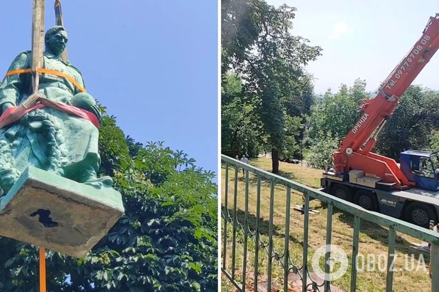 Во Львове снесли еще один памятник советской эпохи: его перенесут в музей тоталитарных режимов. Видео