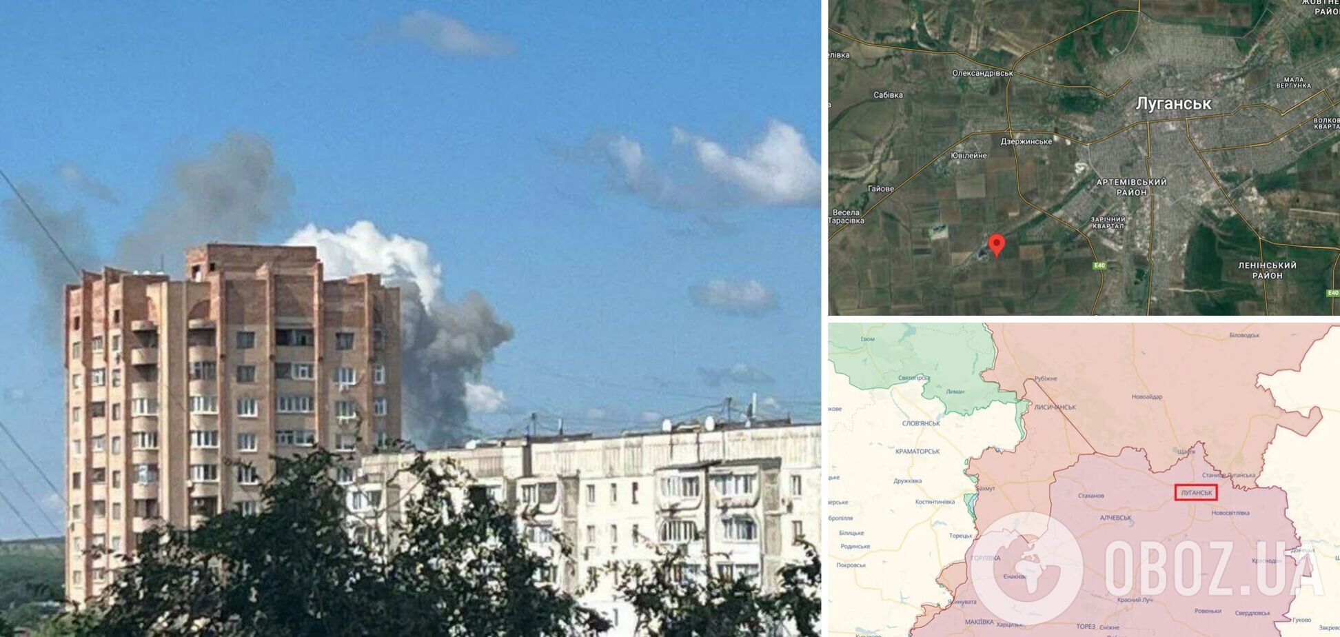 На оккупированной Луганщине поражен склад ракетного вооружения РФ: была слышна детонация