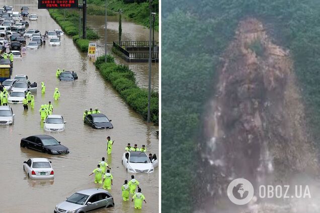 У Південній Кореї зсуви та повені: десятки людей загинули, тисячі евакуювали
