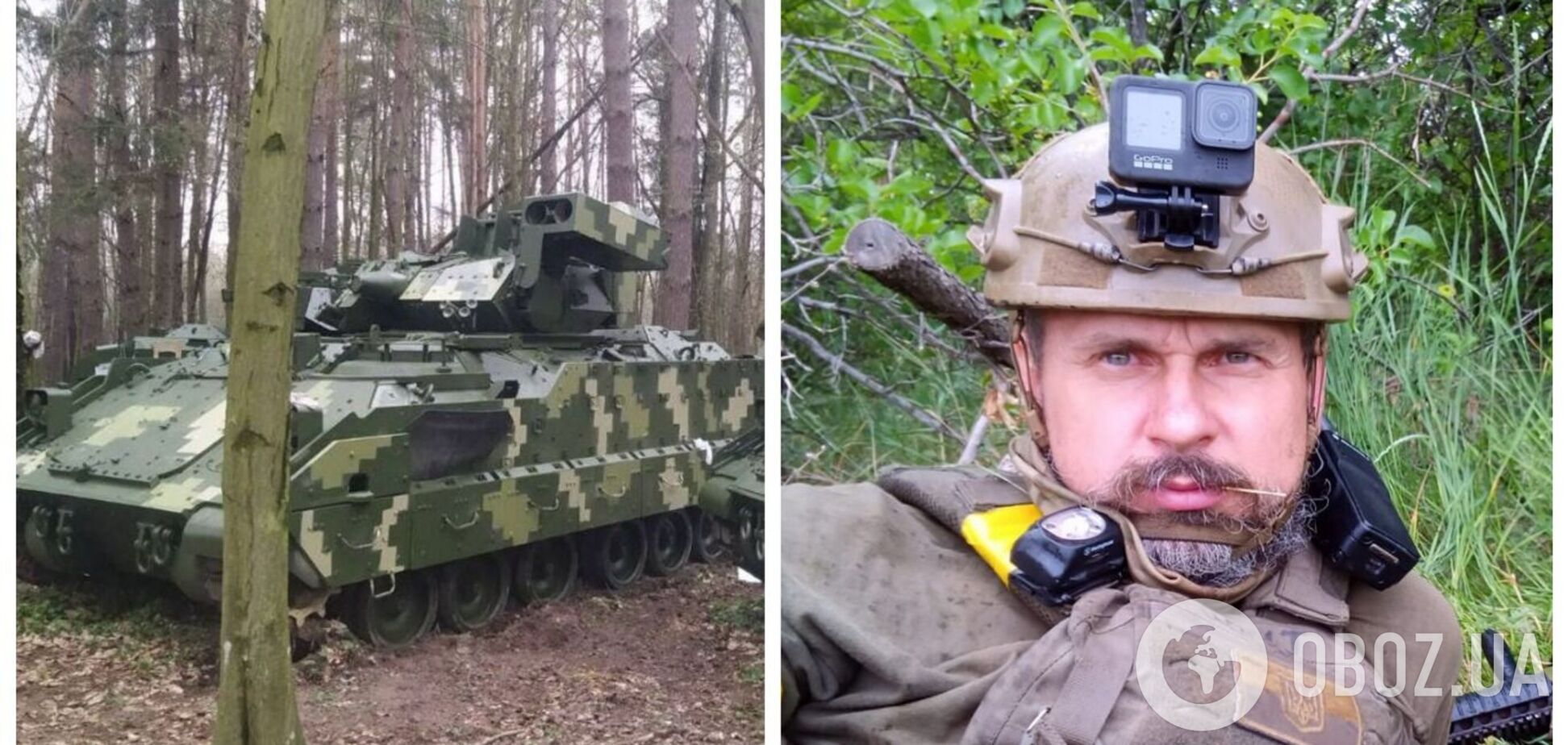 'З обличчя витягнули уламки': Олег Сенцов потрапив під обстріл на фронті й розповів, що Bradley врятував життя воїнам. Фото