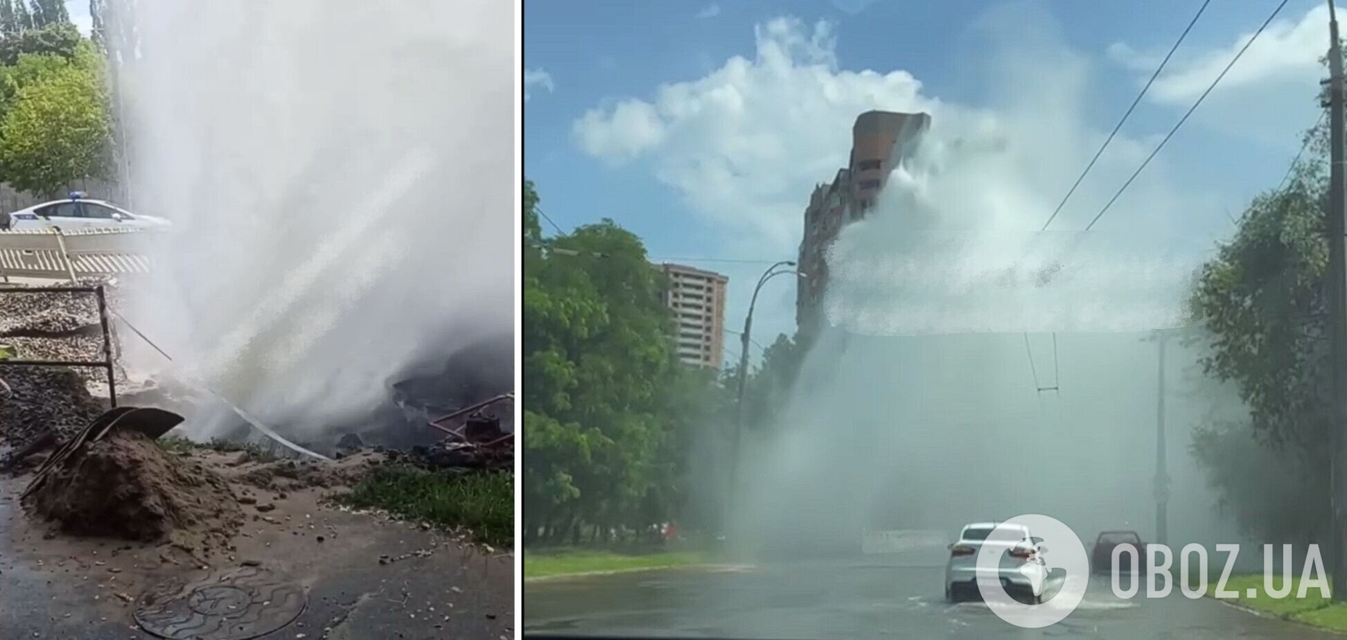 Фонтан заввишки близько 20 метрів