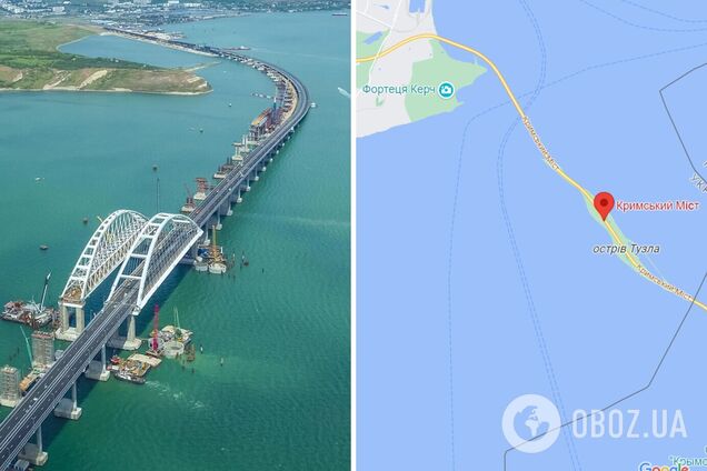 Коли окупанти побудували Кримський міст і де він розташований: карта