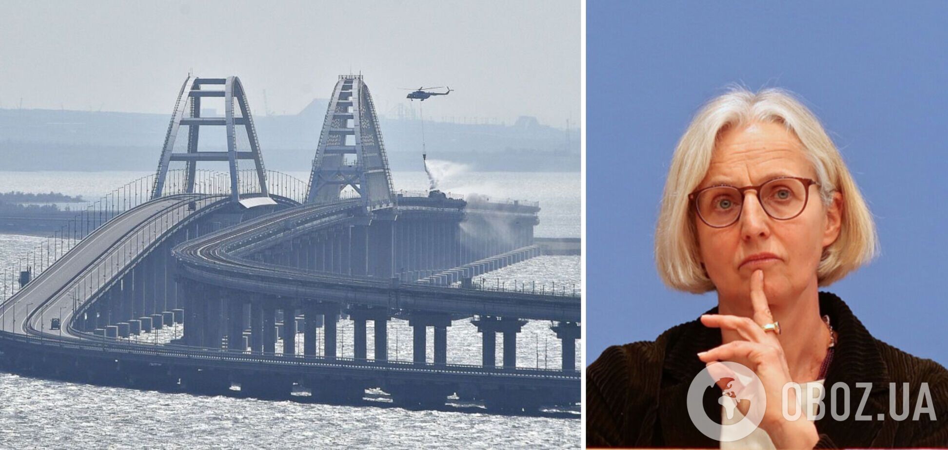 'Считаем необходимым напомнить': в Германии отреагировали на взрывы на Крымском мосту